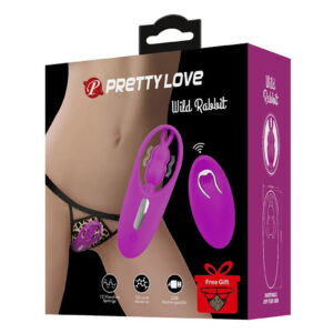 Pretty Love – Wild Rabbit – Clitoris Stimulator met Afstandsbediening – Roze