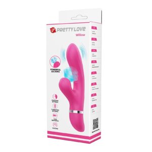 Pretty Love – Willow – Rabbit Vibrator met Zuigfunctie – Roze