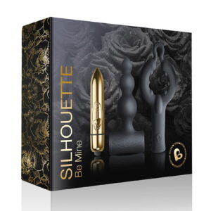 Rocks-Off – Be Mine Set – Cockring, Bullet en Anaal Vibrator – Zwart / Goud