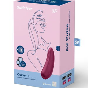 Satisfyer Curvy 1+ Rose Red / incl. Bluetooth and App