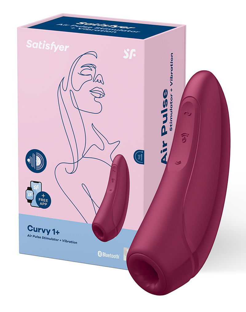 Satisfyer Curvy 1+ Rose Red / incl. Bluetooth and App - Afbeelding 3