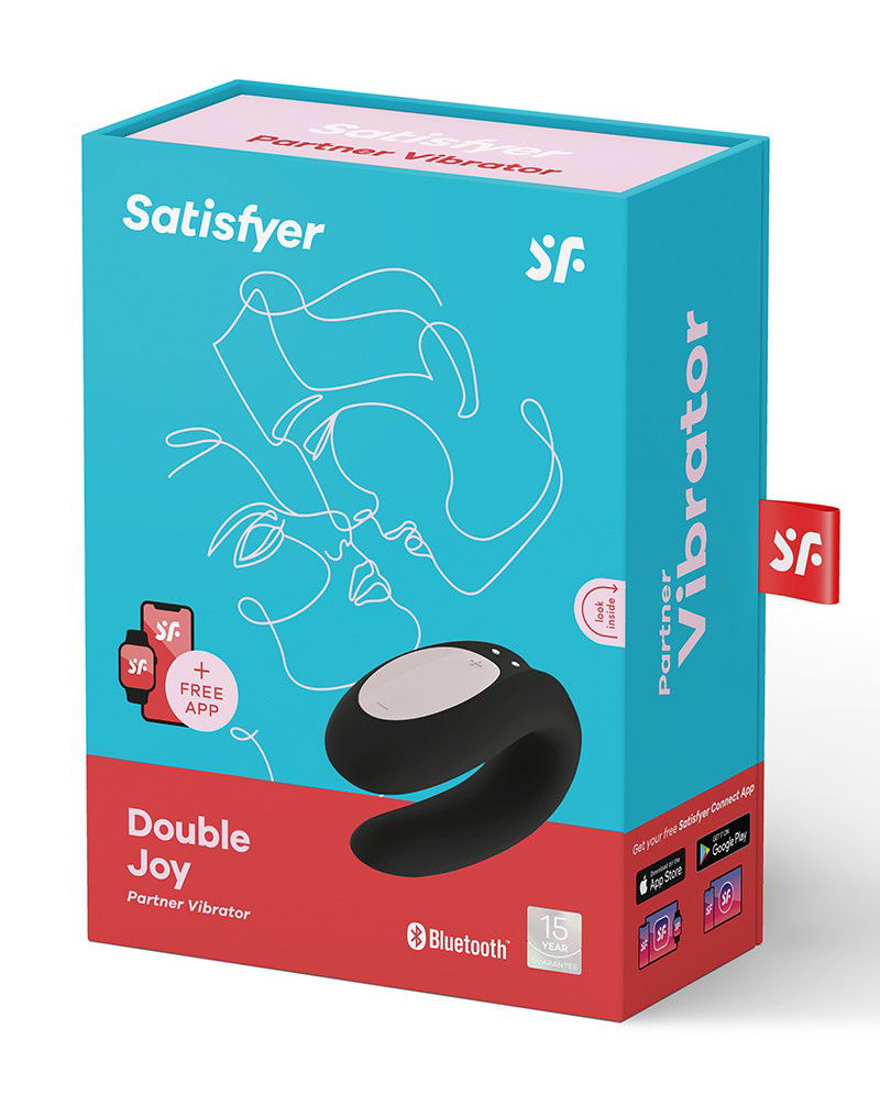 Satisfyer Double Joy Black incl Bluetooth and App - Afbeelding 2