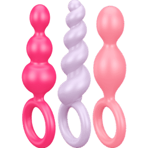 Satisfyer Booty Call Coloured set of 3 Roze