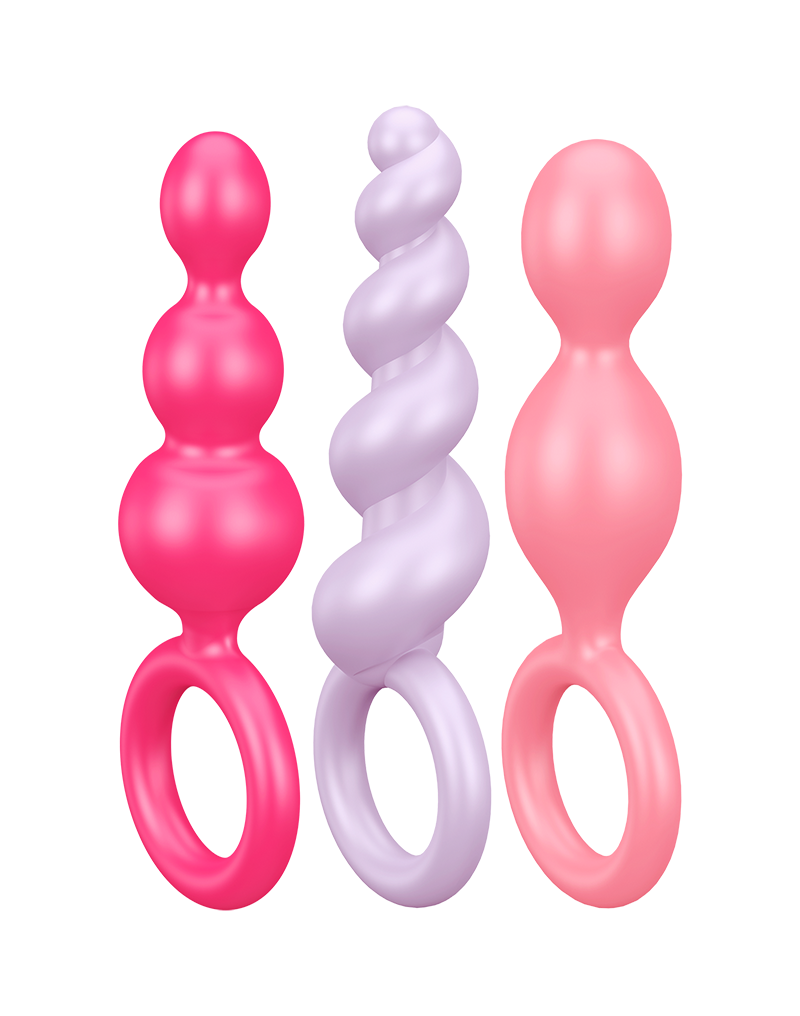 Satisfyer Booty Call Coloured set of 3 Roze