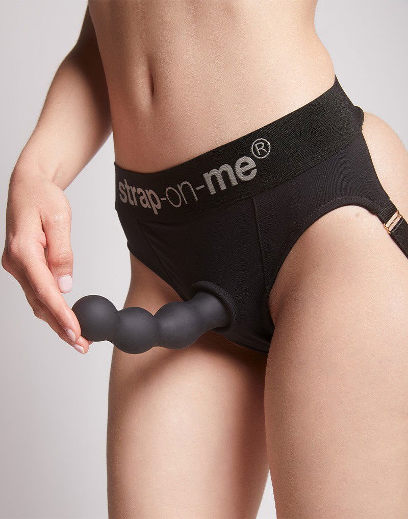 Strap-On-Me - Dildo Plug Balls Maat XXL - Zwart - Afbeelding 5