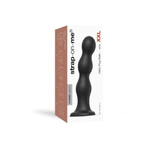 Strap-On-Me – Dildo Plug Balls Maat XXL – Zwart