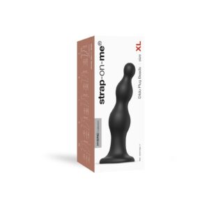 Strap-On-Me – Dildo Plug Beads Maat XL – Zwart