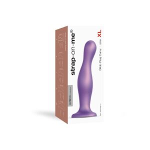 Strap-On-Me – Dildo Plug Curvy Maat XL – Metallic Paars