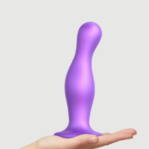Strap-On-Me – Dildo Plug Curvy Maat XL – Metallic Paars