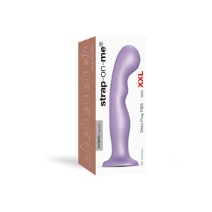Strap-On-Me – Dildo Plug P&G Maat XXL – Metallic Lila