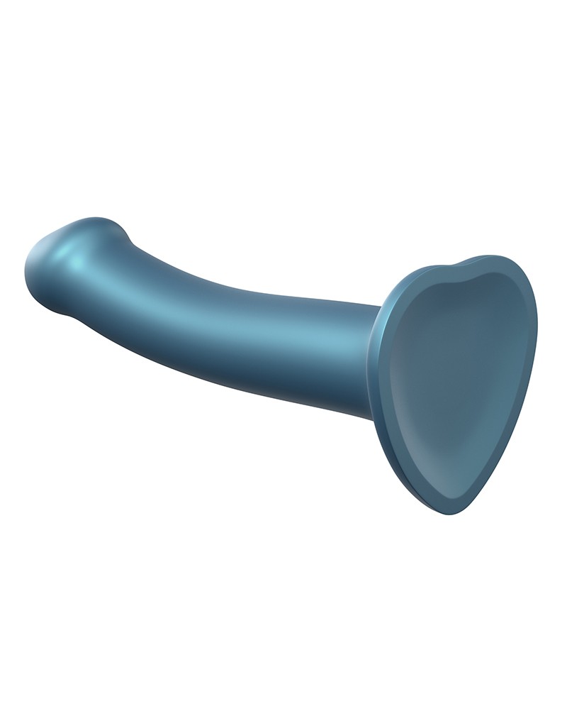 Strap-on-Me Mono Density Dildo Blue Metallic M - Afbeelding 3