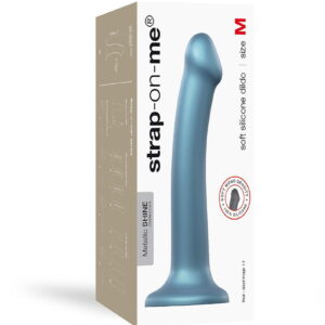 Strap-on-Me Mono Density Dildo Blue Metallic M