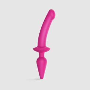 Strap-On-Me – Semi-Realistische Switch Plug-In – 2-in-1 Dildo & Butt Plug Maat L – Roze