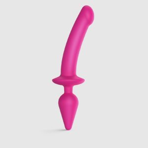 Strap-On-Me – Semi-Realistische Switch Plug-In – 2-in-1 Dildo & Butt Plug Maat XXL – Roze