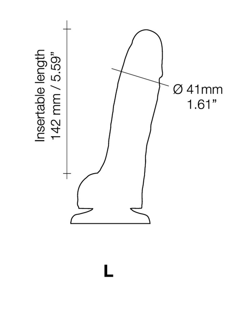 Strap-On-Me - Sliding Skin Realistic Dildo Maat L - Roze - Afbeelding 5