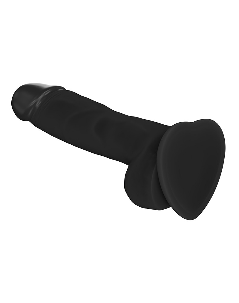 Strap-On-Me Soft Realistic Dildo Black Size L - Afbeelding 3