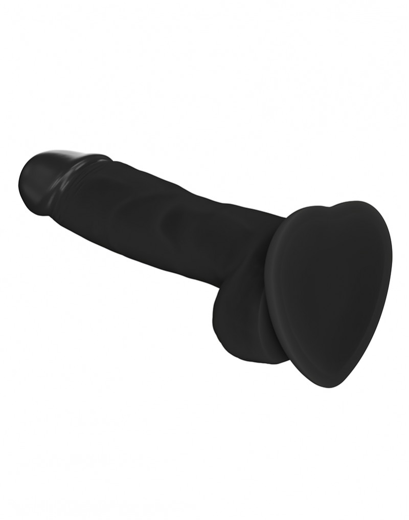 Strap-On-Me Soft Realistic Dildo Black Size M - Afbeelding 3