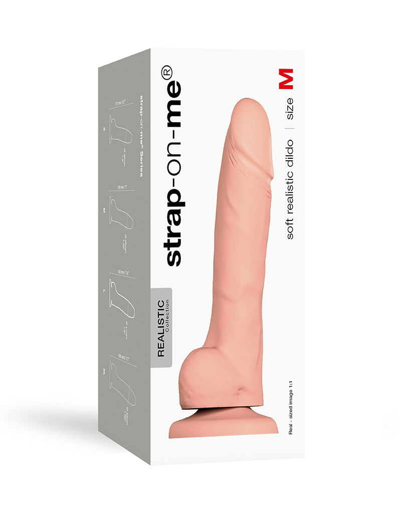 Strap-On-Me - Soft Realistic Dildo Size M - Nude - Afbeelding 2