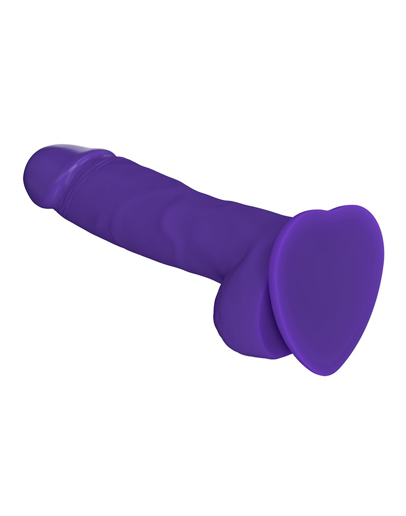 Strap-On-Me Soft Realistic Dildo Purple Size L - Afbeelding 3