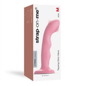 Strap-On-Me – Tappende Dildo Wave – Roze Koraal
