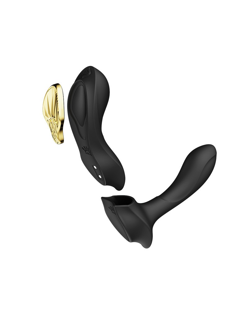 ZALO Aya Draagbare Vibrator met Afstandsbediening Zwart - Afbeelding 5