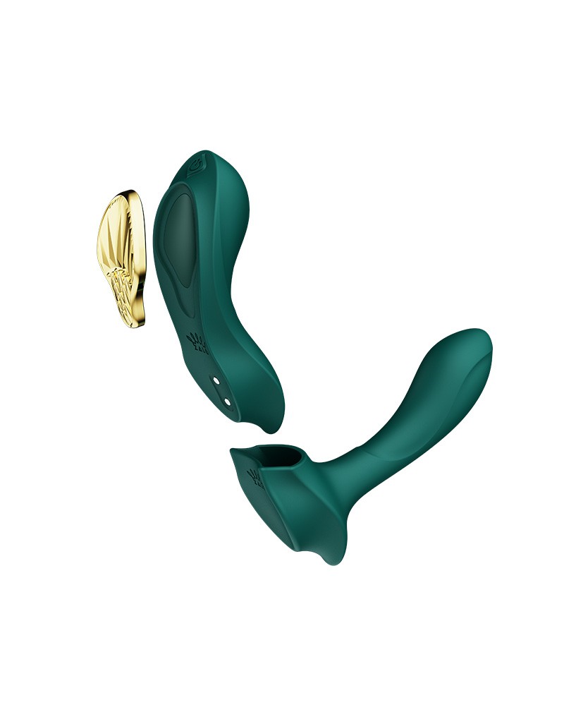 ZALO Aya Draagbare Vibrator met Afstandsbediening Groen - Afbeelding 5