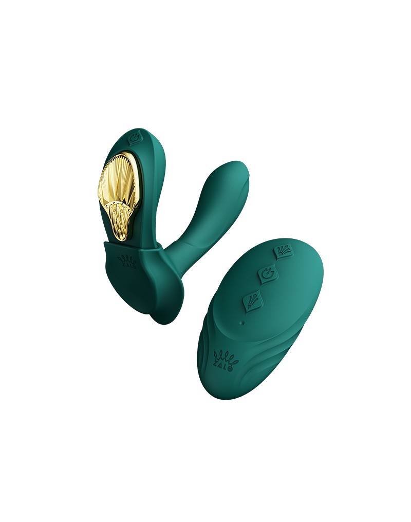 ZALO Aya Draagbare Vibrator met Afstandsbediening Groen
