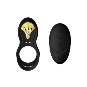 ZALO Bayek Cockring Vibrator Zwart