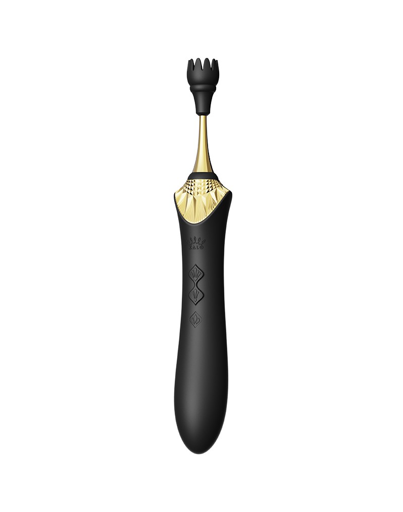 ZALO Bess 2 Verwarmende Clitoris Massager met 4 opzetstukken Zwart - Afbeelding 9