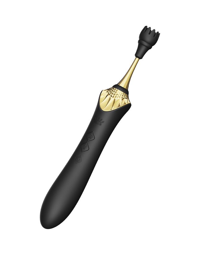ZALO Bess 2 Verwarmende Clitoris Massager met 4 opzetstukken Zwart - Afbeelding 5