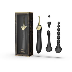 ZALO Bess 2 Verwarmende Clitoris Massager met 4 opzetstukken Zwart