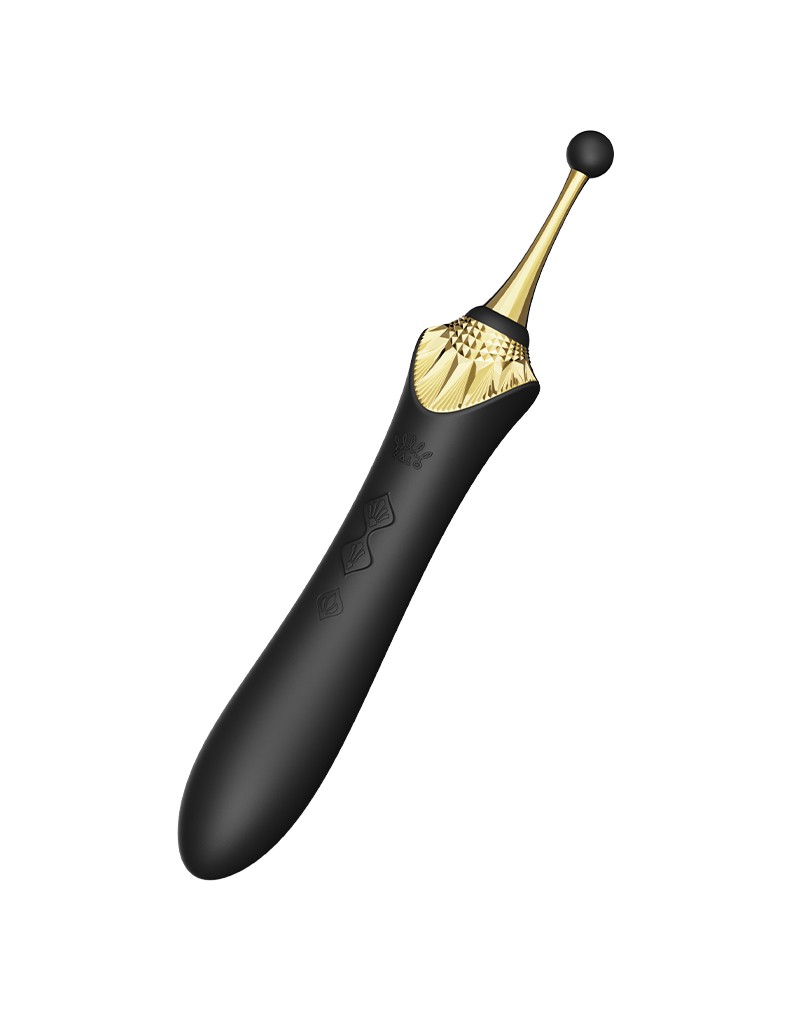 ZALO Bess 2 Verwarmende Clitoris Massager met 4 opzetstukken Zwart - Afbeelding 4