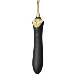 ZALO Bess 2 Verwarmende Clitoris Massager met 4 opzetstukken Zwart