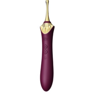 ZALO Bess 2 Verwarmende Clitoris Massager met 4 opzetstukken Paars