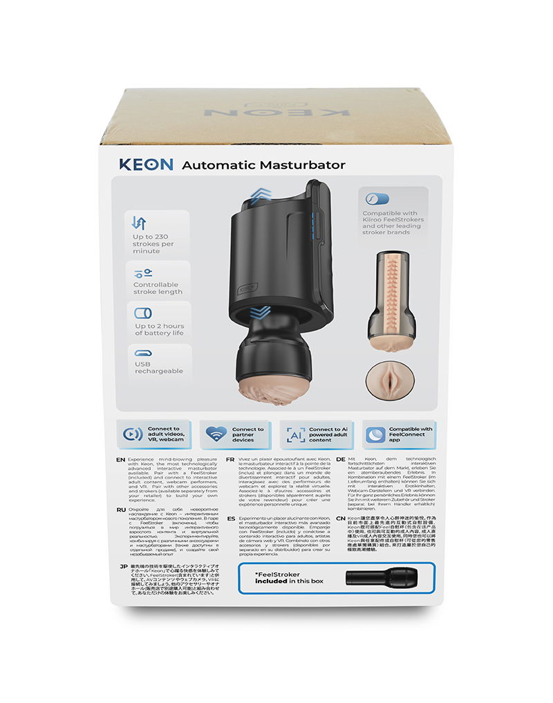 KIIROO - KEON Automatische Masturbator met Feel Stroker - Afbeelding 14