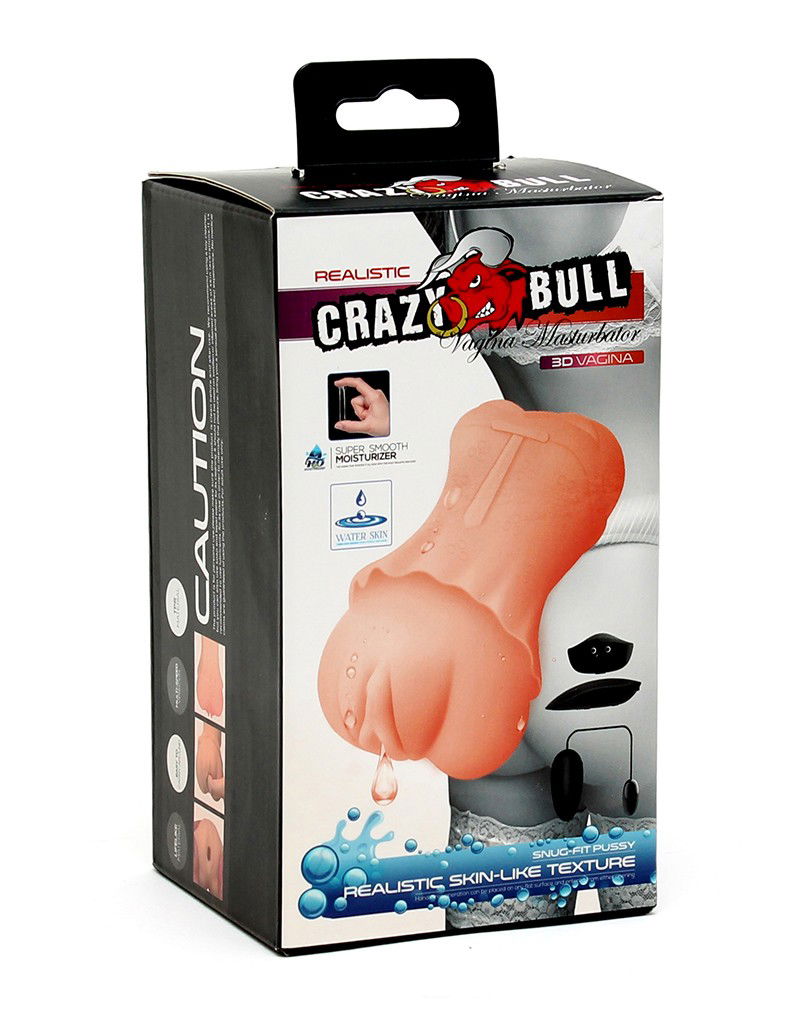 Crazy Bull - Soft Vagina Masturbator with vibration - Afbeelding 2