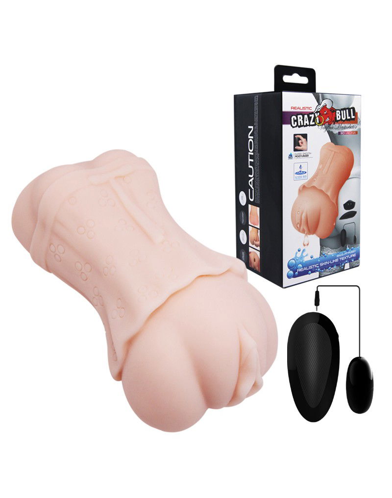 Crazy Bull - Soft Vagina Masturbator with vibration - Afbeelding 4