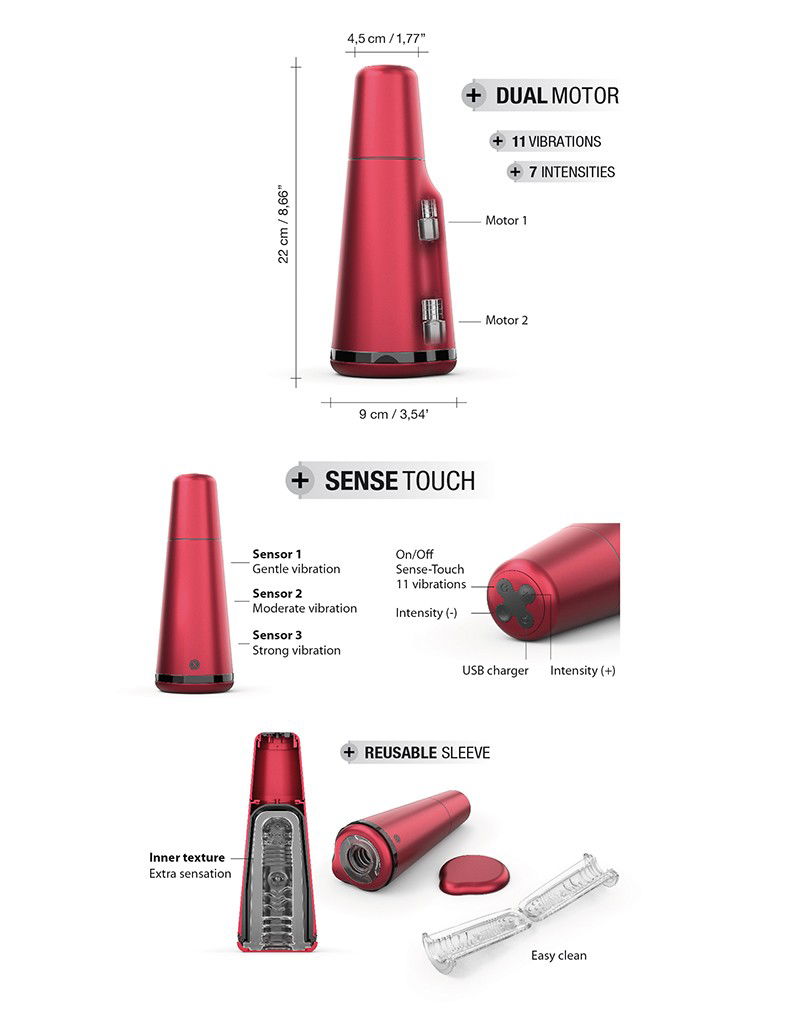 Dorcel Deep Sense Sense touch Masturbator - Afbeelding 9