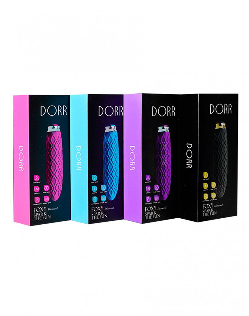 DORR - Foxy Mini Diamond - Mini Vibrator - Turkoois - Afbeelding 2