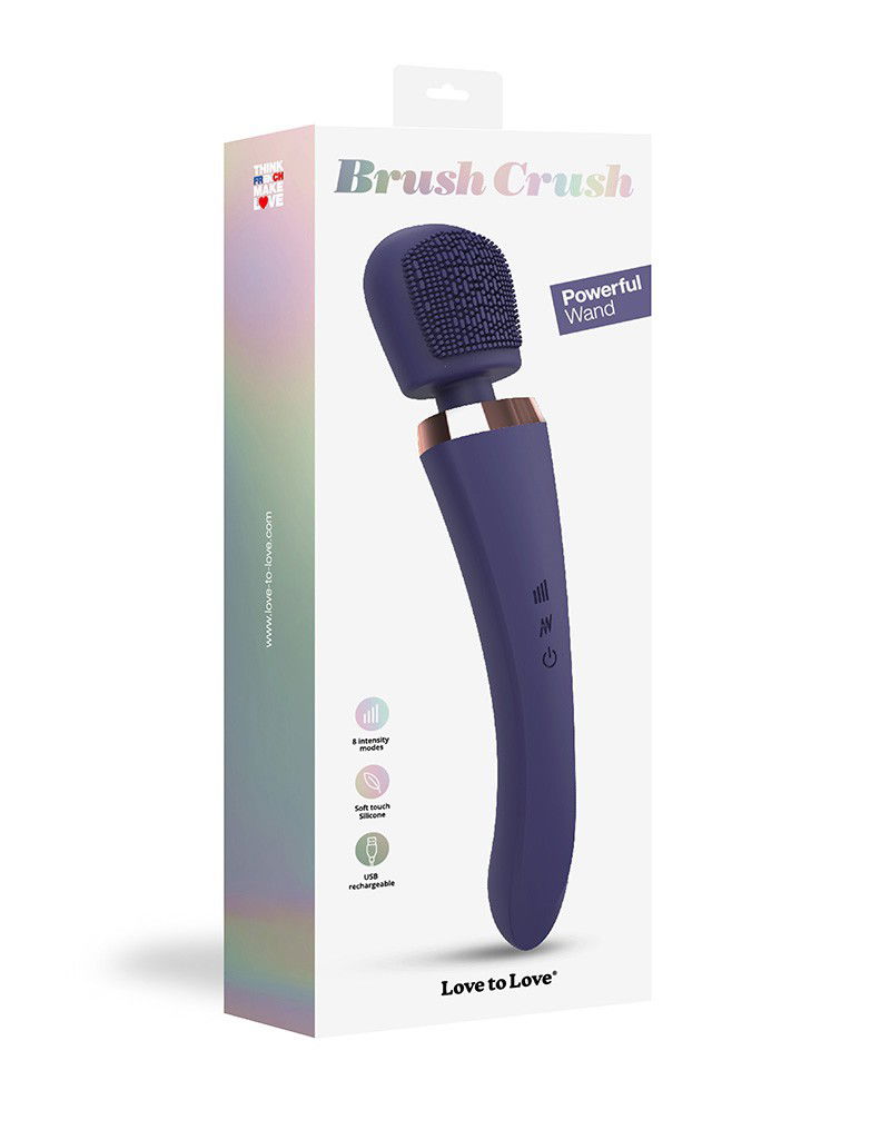 Love to Love Brush Crush Wandvibrator Indigo - Afbeelding 2