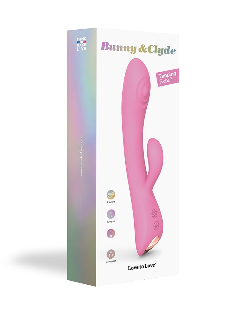Love to Love - Bunny & Clyde - Rabbit Vibrator - Roze - Afbeelding 2