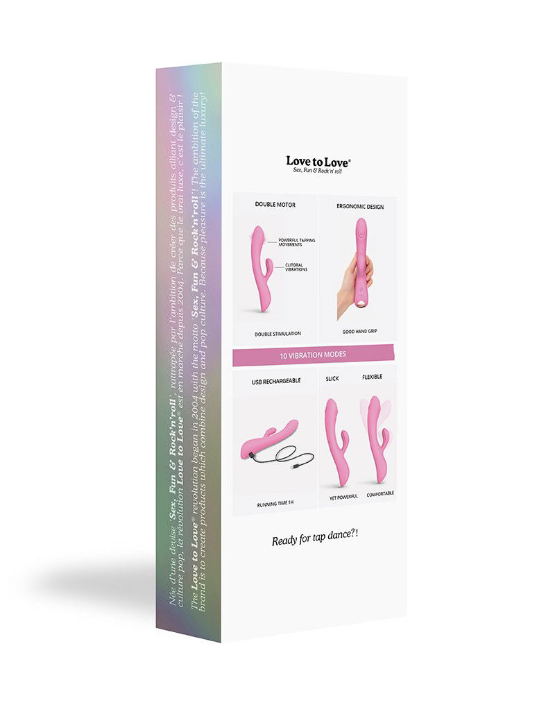 Love to Love - Bunny & Clyde - Rabbit Vibrator - Roze - Afbeelding 11