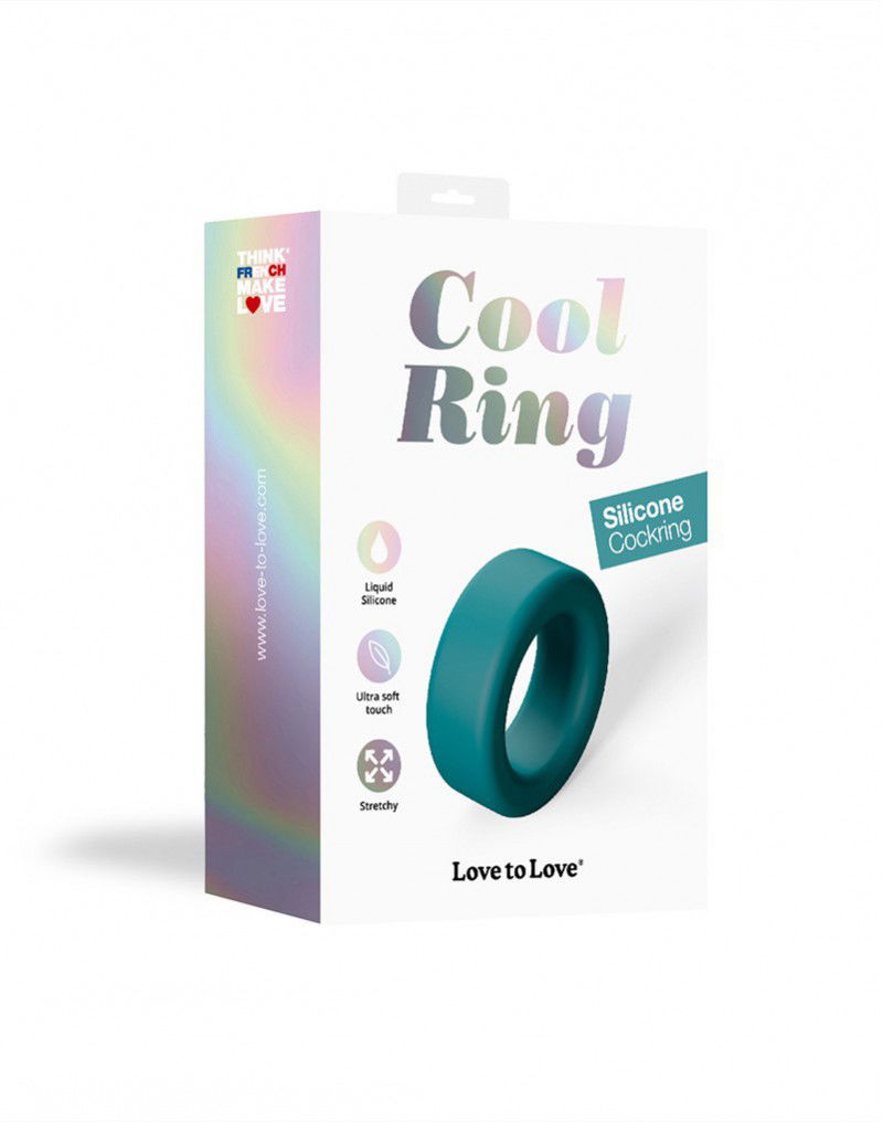 Love to Love Cool Ring Cock Ring Blauw - Afbeelding 2