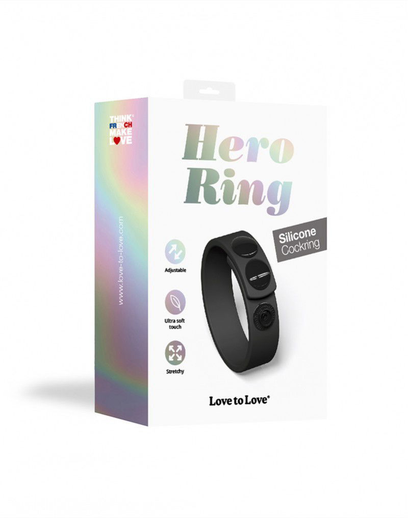 Love to Love Hero Ring Zwart - Afbeelding 2