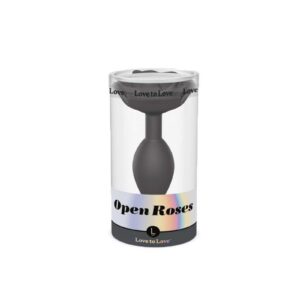 Love to Love Open Roses Maat L Butt Plug Zwart