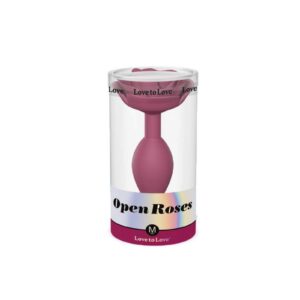 Love to Love Open Roses Maat M Butt Plug Plum