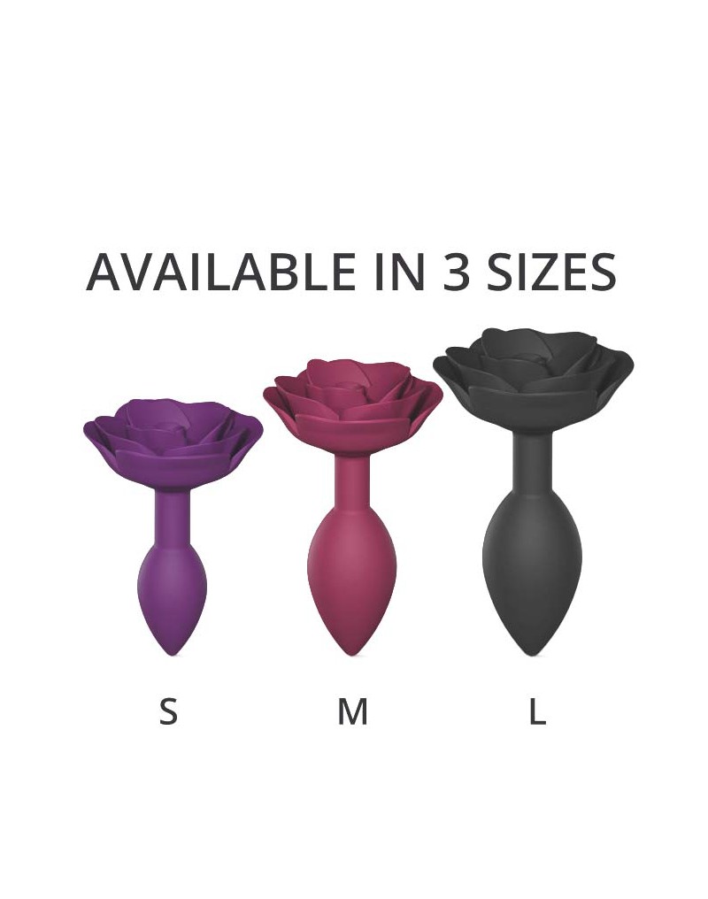 Love to Love Open Roses Maat S Butt Plug Paars - Afbeelding 6
