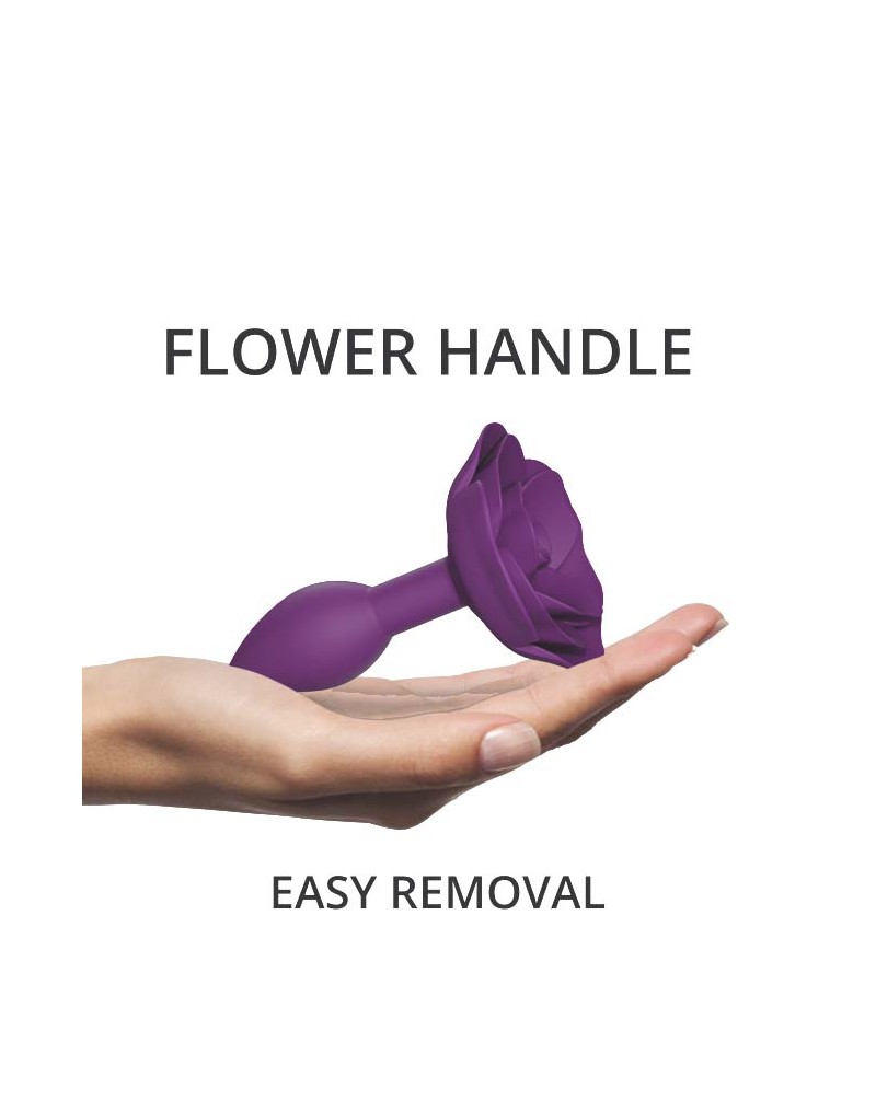 Love to Love Open Roses Maat S Butt Plug Paars - Afbeelding 5