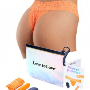 Love to Love Secret Panty 2 Panty Afstandsbediening Oranje