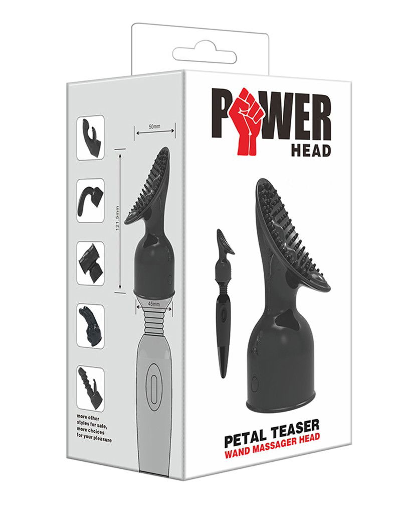 POWER - Massager Head Petal Teaser Zwart - Afbeelding 2